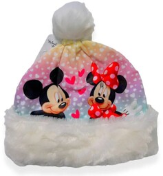 Czapka dla dziewczynki Disney Myszka Minnie zimowa