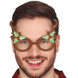 Brązowe okulary Rogi Renifera