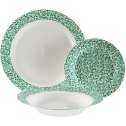 Versa Zestaw zastawy stołowej Bellis Kwiaty 18 sztuk