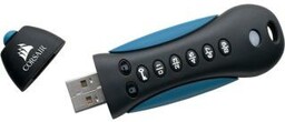 Corsair Padlock 3 64GB USB 3.0 Czarno-niebieski PenDrive