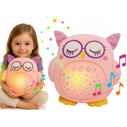 PROJEKTOR GWIAZD INTERAKTYWNA MASKOTKA SÓWKA Z DŹWIĘKIEM