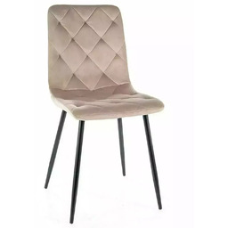 Krzesło Jerry Velvet Ciemny Beżowy