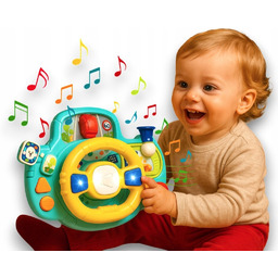 KIEROWNICA INTERAKTYWNA ZE ŚWIATŁAMI DŹWIĘKIEM ZABAWKA DLA DZIECKA