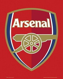 Mini plakat piłkarski arsenał Londyn Club logo