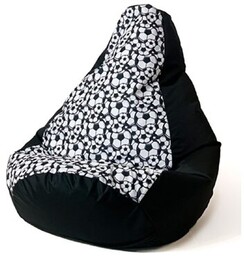 GO GIFT Pufa worek Piłka Biało-czarny XL 130