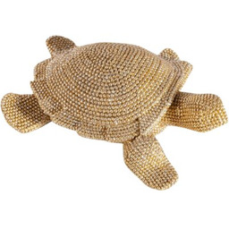 EUROFIRANY Figurka dekoracyjna Eldo Żółw Złoty