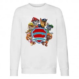 Wygodna Bluza Dziecięca Biał PSI PATROL IMIĘ 104