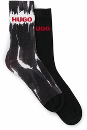 skarpety męskie HUGO 2 PACK QS RIB COW