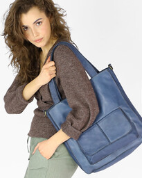 Torebka damska shopper A4 skóra naturalna - MARCO