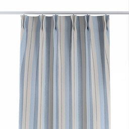 Zasłona na haczykach flex podwójnych, niebieskie pasy, Vibes