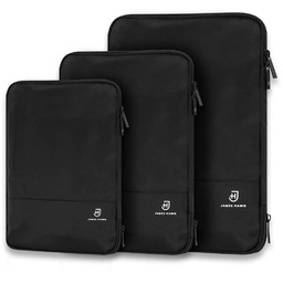 James Hawk Packing Cubes Black - Zestaw trzech