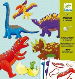 Dinozaury - zestaw artystyczny, DJ09680-Djeco, zabawki kreatywne, zabawki