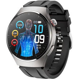 SmartWatch Rubicon RNCF32 srebrny rozmowy glukoza termometr
