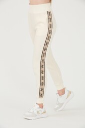 GUESS Beżowe spodnie dresowe Britney Jogger, Rozmiar XS