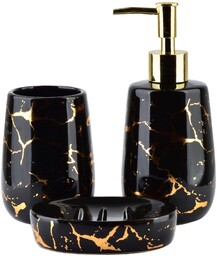 Tutumi Zestaw łazienkowy ceramiczny 322123 Czarny