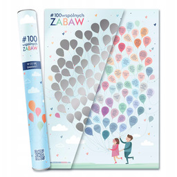 Plakat Ze Zdrapką Dla Dzieci 100 Wspólnych Zabaw.