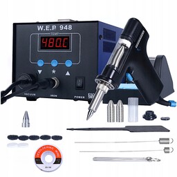 Stacja rozlutownicza odsysacz rozlutownica Wep 948 75W zestaw