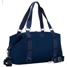 Sportowa torba treningowa z poliestru w granatowym kolorze,