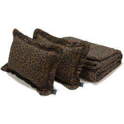 La Millou - Komplet Pościeli Bawełnianej LEOPARD CHOCO