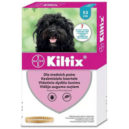 Bayer, Kiltix, obroża przeciw pasożytom, 53 cm.