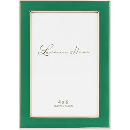 Lawrence Frames Metalowa rama, polerowana emalia, zielona, 10