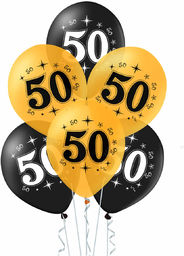 Balony lateksowe z nadrukiem na pięćdziesiątkę - 30
