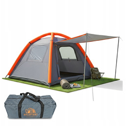 Namiot Turystyczny 3 Osobowy Kampingowy Wodoodporny Rodzinny Pompowany