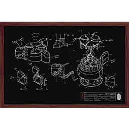 Doctor Who Tablica kredowa Maxi plakat, drewno, wielokolorowa
