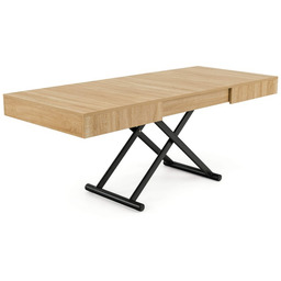 Stół/Stolik Kawowy SUN rozkładany 120/190 regulacja wysokości Dąb