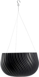 Doniczka wisząca z wkładem Rucas 29 cm, antracyt