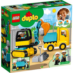Klocki Lego Duplo Kopara Koparka Ciężarówka Budowa Vip
