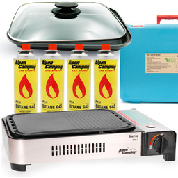 GRILL GAZOWY TURYSTYCZNY SIERRA PRZENOŚNY NA KARTUSZE ALPEN