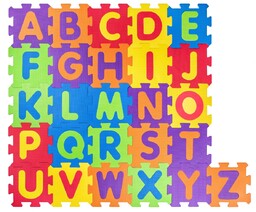 Plastica Puzzle piankowe Alfabet, 60 elementów