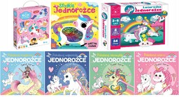 Puzzle CzuCzu Ach Jednorożce+Słodkie jednorożce+Loteryjka+Pokoloruj Pakiet