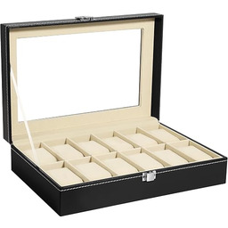 Uten Pudełko na zegarek, 12 przegródek, etui
