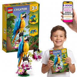 KLOCKI LEGO Egzotyczna Papuga 3 W 1 Ruchome