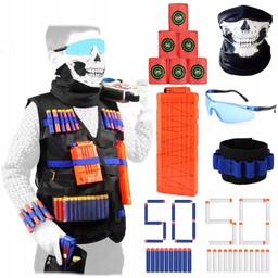 Zestaw taktyczny NERF Vest Set 3A, 120 szt.