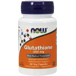 Now Foods Glutathione (Aktywny Glutation) 250 mg Suplement