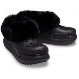 Damskie Ocieplane Klapki Buty Chodaki Crocs Furever Crush