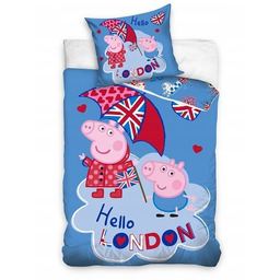 Carbotex, Komplet pościeli 140X200 Świnka Peppa Pig George
