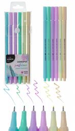 Cienkopisy pastelowe 6 kolorów Kidea 6065-CIENKOPIS-PASTEL-KIDEA