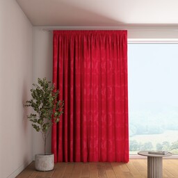 Zasłona na taśmie marszczącej 1 szt., liście akantu