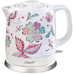 Czajnik elektryczny ceramiczny 1,5L 1500W MR-068-FLOWERS MAESTRO