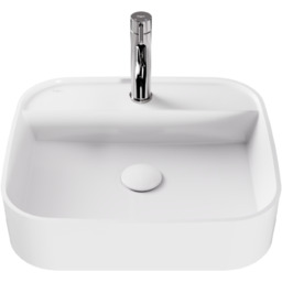 Besco Assos Cera-Line White umywalka nablatowa biała 45