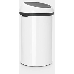 Brabantia Pojemnik na dotyk, stal, biały, 40 x