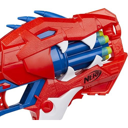 Hasbro Raptor-Slash Nerf Wyrzutnia Strzałek, Czerwony/Niebieski, Od 8