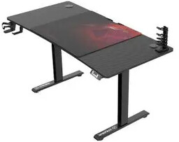 Ultradesk LEVEL V2 140cm Regulacja wysokości Czarno-czerwony Biurko