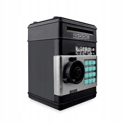 Skarbonka Sejf Bankomat na Monety Banknoty Pin