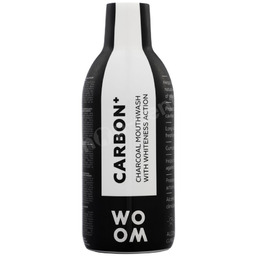 WOOM Carbon+ Odświeżający płyn do płukania jamy ustnej