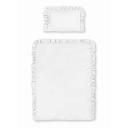 Detexpol Pościel bawełniana 100x135 biała dziecięca jednobarwna